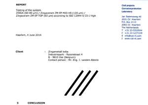 ISO 12944ZINGA + Zingaceram HS + Zingaceram EP